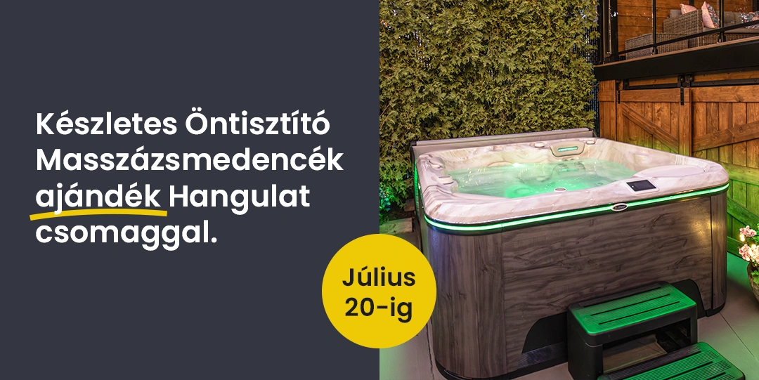 Öntisztító Masszázsmedencék készletről Hangulat csomaggal.
