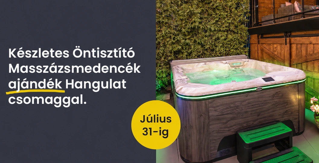 Öntisztító Masszázsmedencék készletről Hangulat csomaggal.